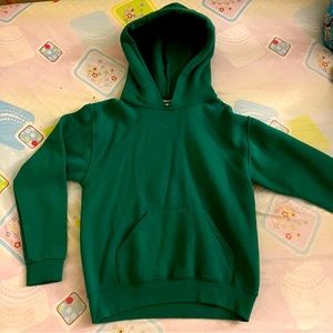 Jerzees Green Hoodie - Size Youth Medium